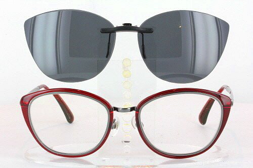 Custom made for Chanel prescription Rx eyeglasses Chanel 2172 50X19 Polarized Clip On Sunglasses