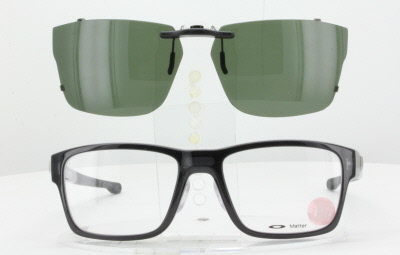 Custom made for Oakley prescription eyeglasses: Oakley Clip-On Sunglasses
