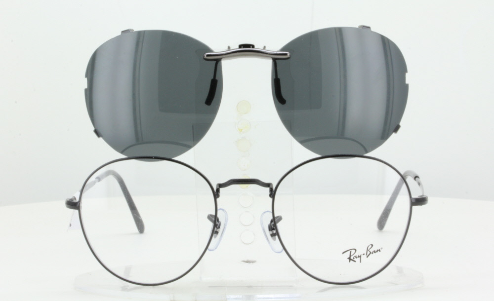 ray ban clip on polarized sunglasses