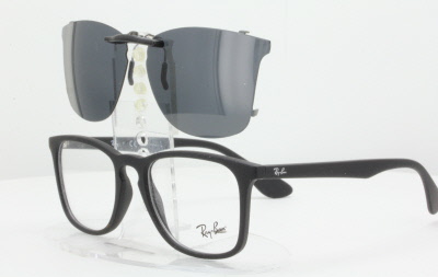 ray ban clip on frames