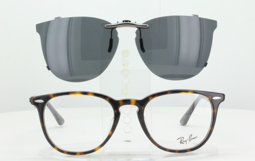 ray ban eyeglasses with clip on